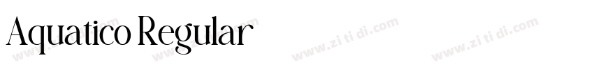 Aquatico Regular字体转换 Aquatico Regular字体转换
